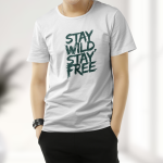 Unique Design Cotton T-Shirt White – 100% Cotton Comfortable Casual Wear for Men in Bangladesh