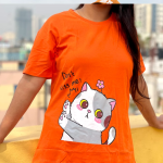 DTF Printed ladies T-shirt | Half - Image 2